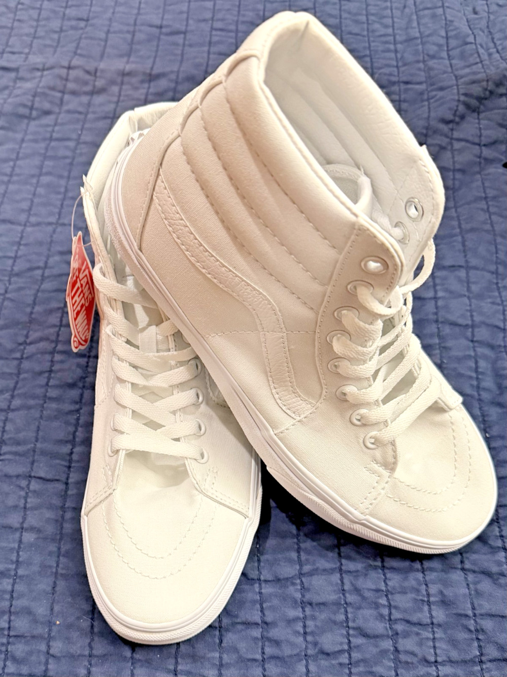 Vans Sk8- High True White - Men's Size 8.5/Women's Size 10